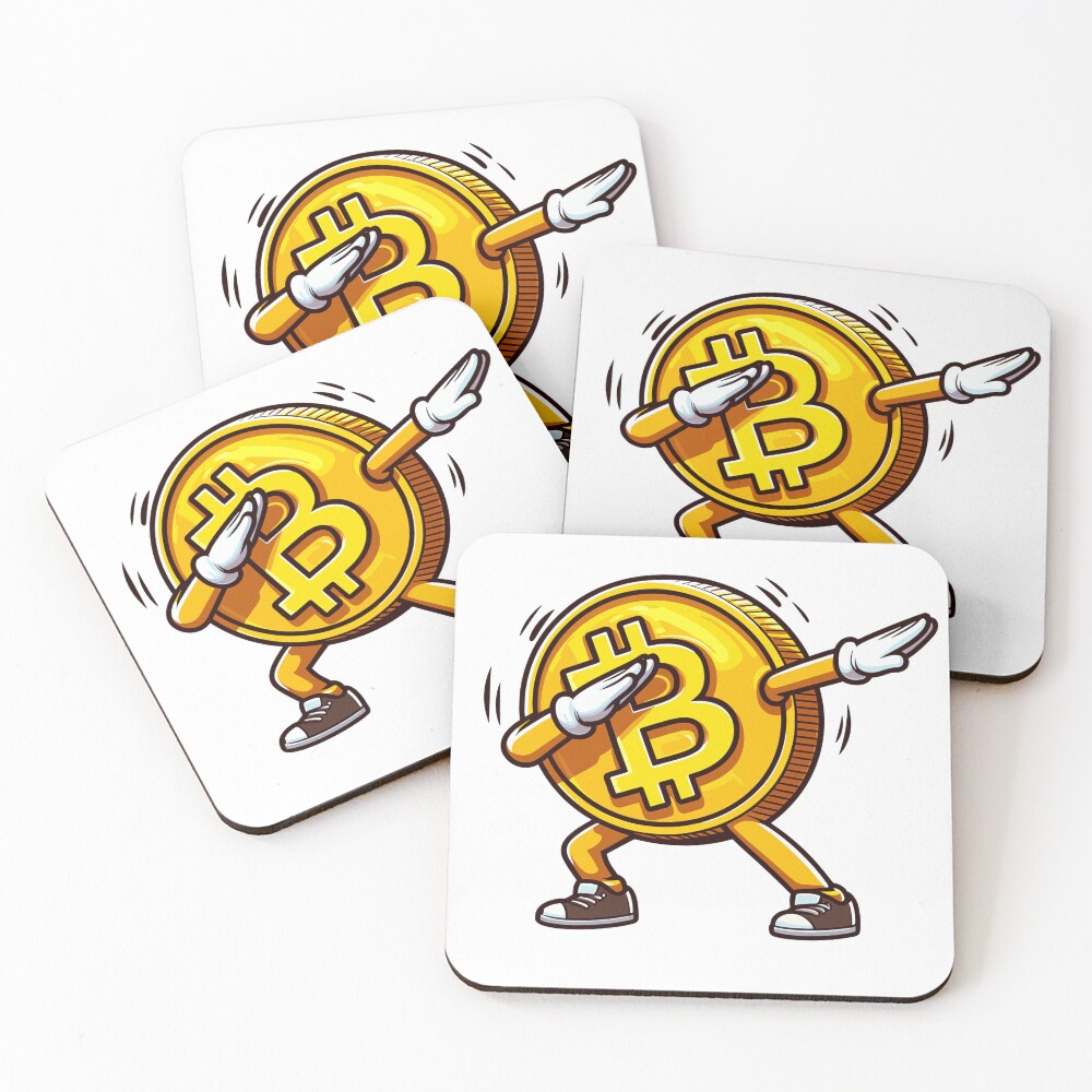 Item preview, Coasters (Set of 4) designed and sold by CryptoFunMerch.