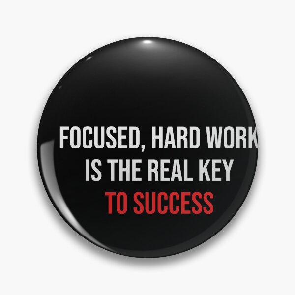 Item preview, FOCUSED, HARD WORK IS THE REAL KEY TO SUCCESS designed and sold by thewolf988.