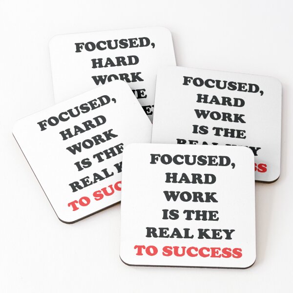 Item preview, FOCUSED, HARD WORK IS THE REAL KEY TO SUCCESS designed and sold by thewolf988.