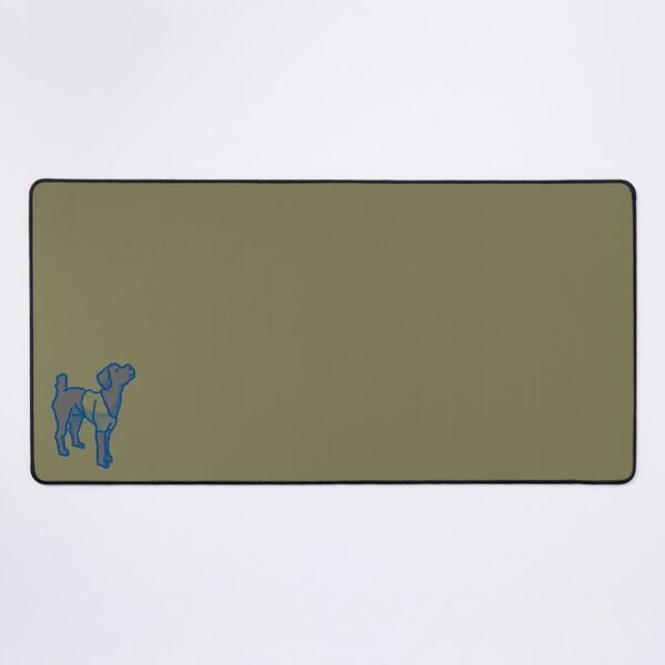 Item preview, Silver black Dog on khaki designed and sold by Eastspacebubble.