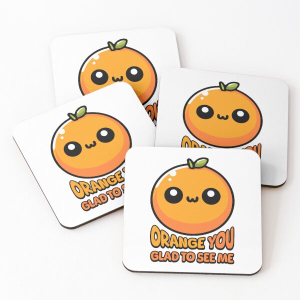 Item preview, Orange You Gald To See Me! Cute Orange Pun designed and sold by PMCreative.