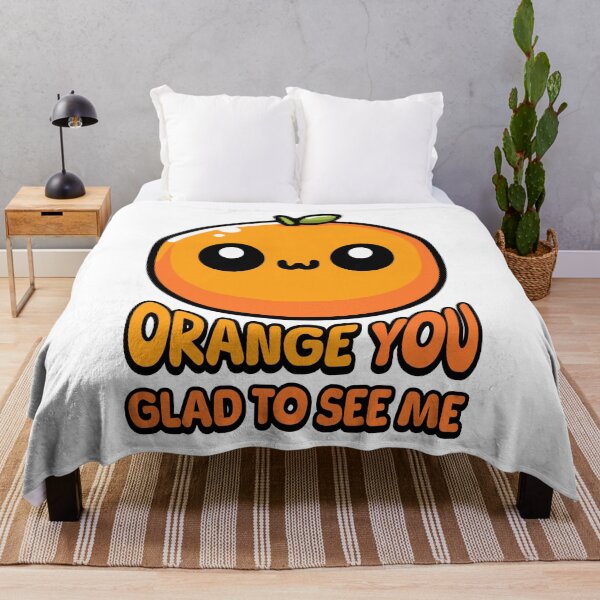Item preview, Orange You Gald To See Me! Cute Orange Pun designed and sold by PMCreative.