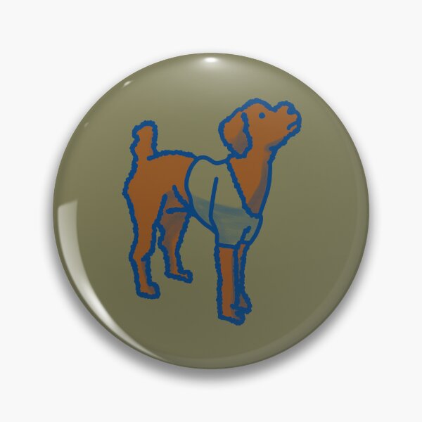Artikelvorschau, Rotbrauner Hund auf Khaki entworfen und verkauft von Eastspacebubble.