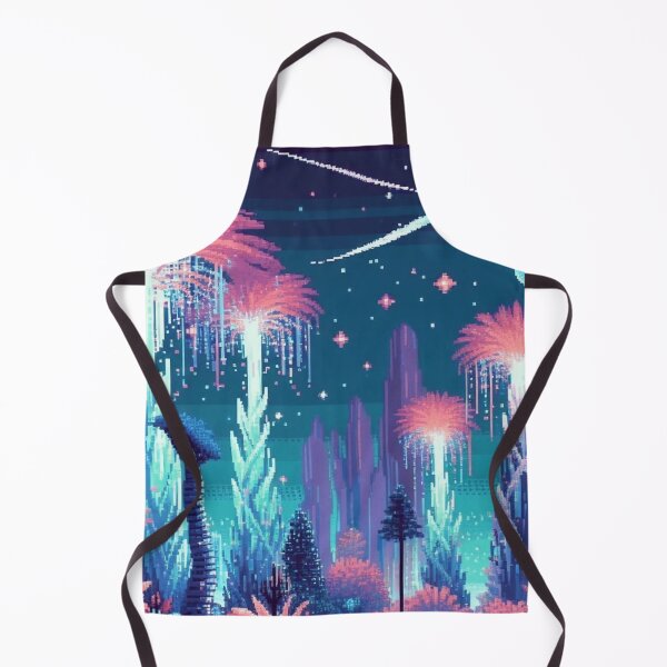 Item preview, Ethereal Neon Alien Jungle Pixel Art 2.0 designed and sold by Vibrantpixel47.