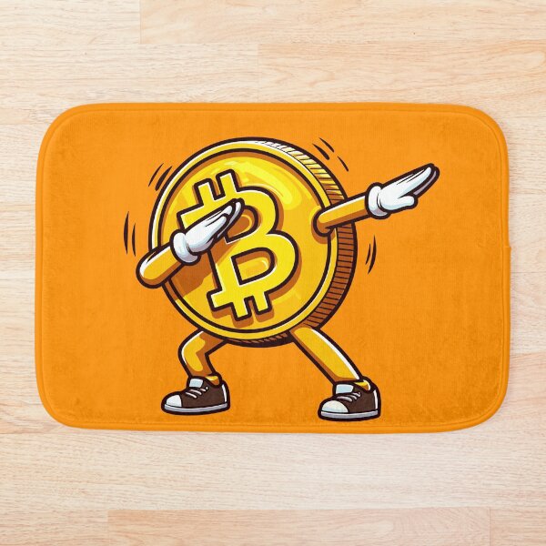 Item preview, Dabbing Bitcoin designed and sold by CryptoFunMerch.
