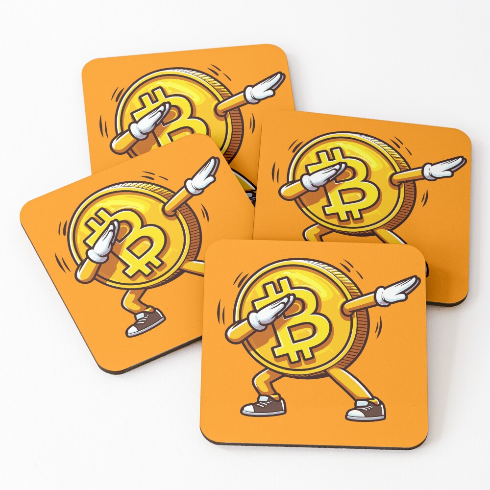 Item preview, Coasters (Set of 4) designed and sold by CryptoFunMerch.