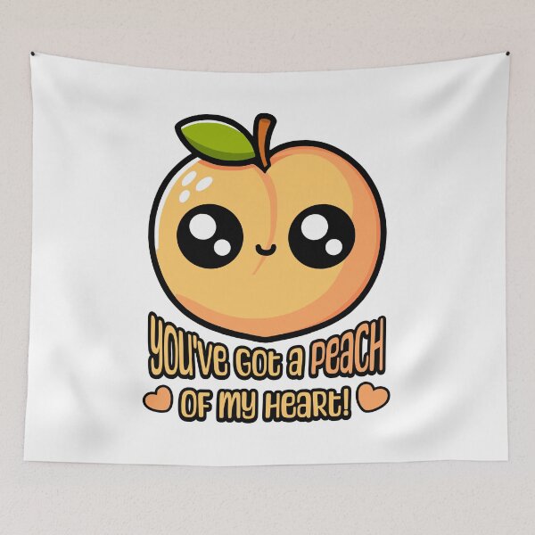 Item preview, You've Got A Peach Of My Heart! Cute Peach Pun designed and sold by PMCreative.
