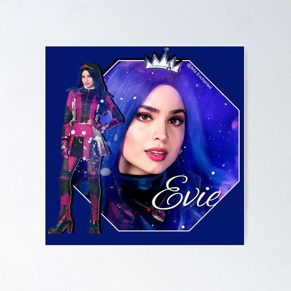 Vista previa del artículo con la obra «Evie Princesa Azul Estrella - Descendientes 3», diseñado y vendido por Arte Enchanted.