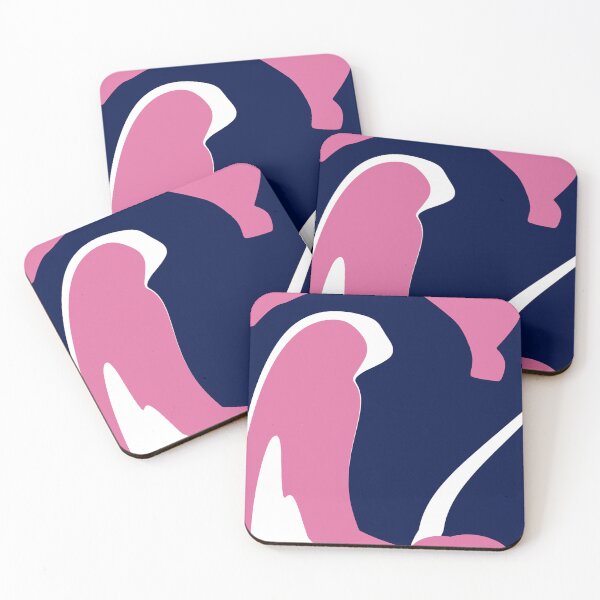 Item preview, Navy and pink pattern designed and sold by xoxodesignsxoxo.