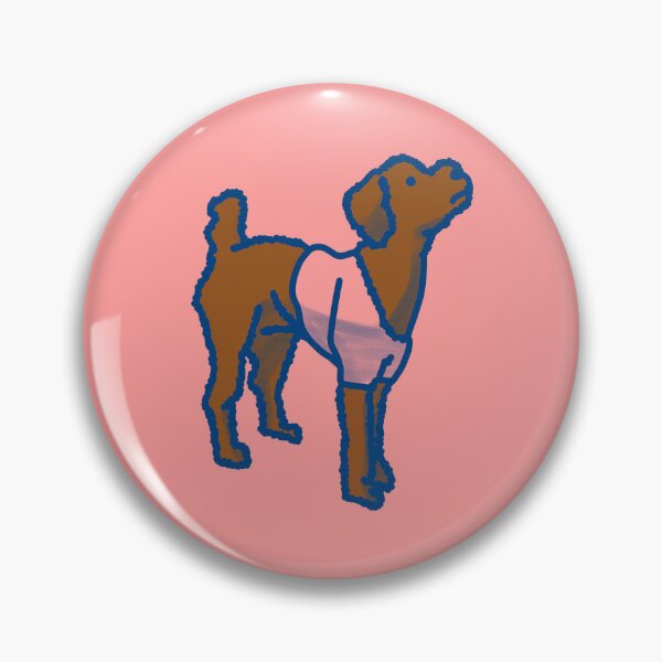 Item preview, Red brown Dog  on Pink designed and sold by Eastspacebubble.