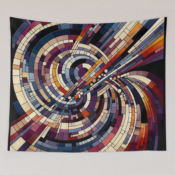 Item preview, Geometric Vortex - Abstract Spiral Mosaic Art designed and sold by FarBeyound.