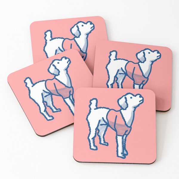 Item preview, White Dog  on Pink designed and sold by Eastspacebubble.
