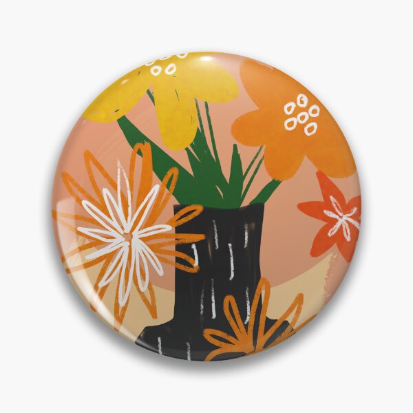 Artikelvorschau, Schnittblumen in einer schwarzen Vase entworfen und verkauft von halfoften.