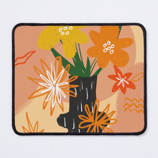 Artikelvorschau, Schnittblumen in einer schwarzen Vase entworfen und verkauft von halfoften.