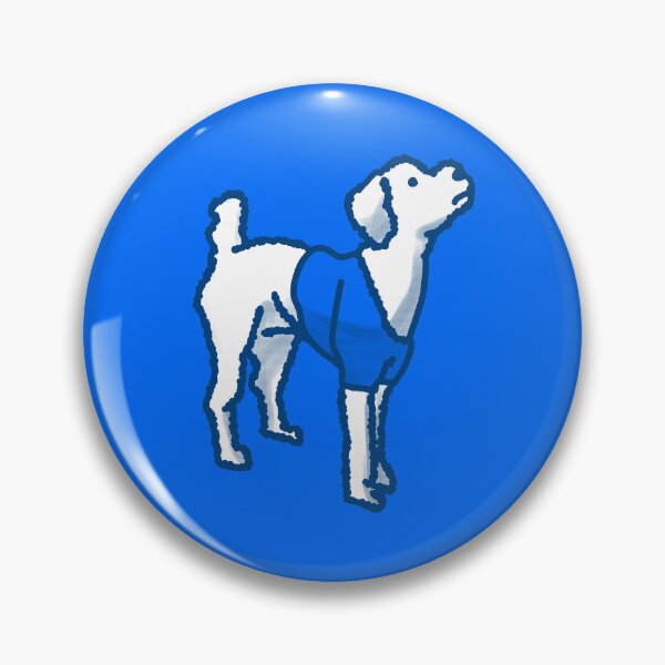 Item preview, White Dog  on Blue designed and sold by Eastspacebubble.