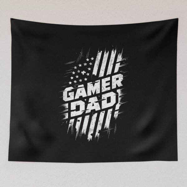 Item preview, Gamer Dad T-Shirt - Patriotic Gaming Tee for Fathers designed and sold by HOMEDESIGNPRINT.