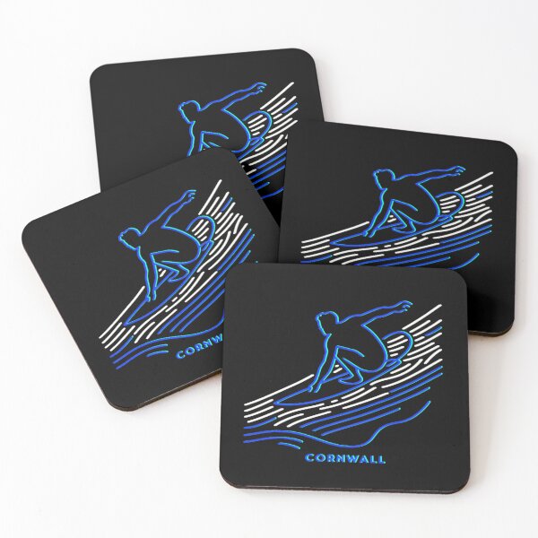 Item preview, Neon Tide: Surfing the Crest of Cornwall's Waves designed and sold by leyfinder.