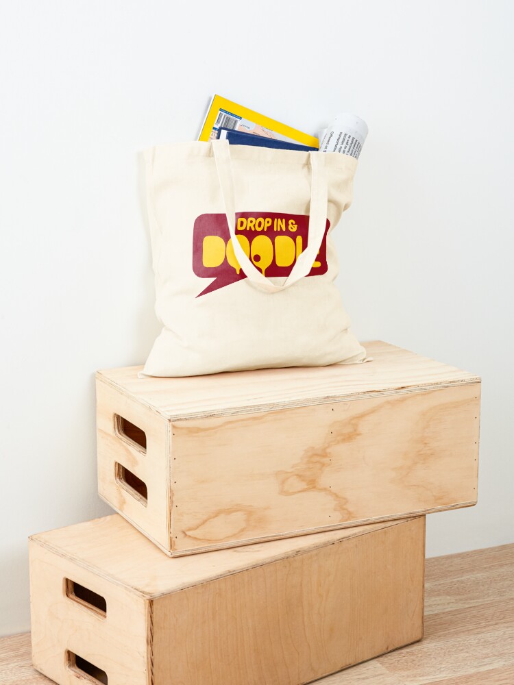 Thumbnail 4 of 5, Tote Bag, Drop In & Doodle designed and sold by korp.
