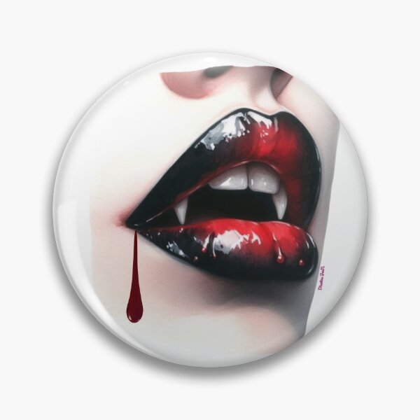 Item preview, Vampire mouth with blood designed and sold by Designjeen.