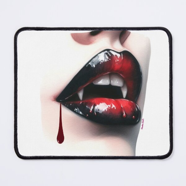 Item preview, Vampire mouth with blood designed and sold by Designjeen.