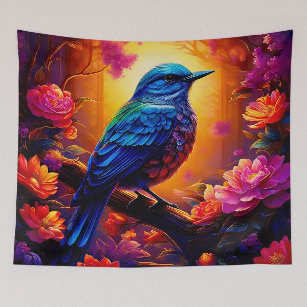 Item preview, Beautiful Bird in a Flower Box designed and sold by PixelCraftDSG.