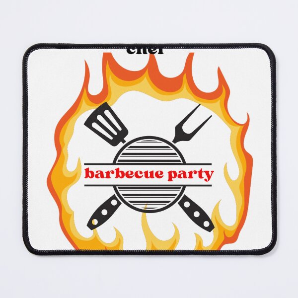 Item preview, barbecue party chef designed and sold by goodartpro7com.