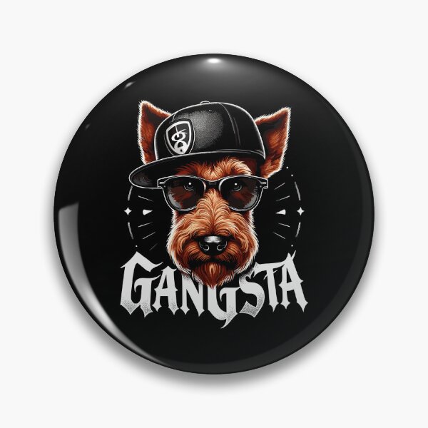 Item preview, Irish Terrier Gangsta Gangster Dog Gift designed and sold by Pineapple-Tree.