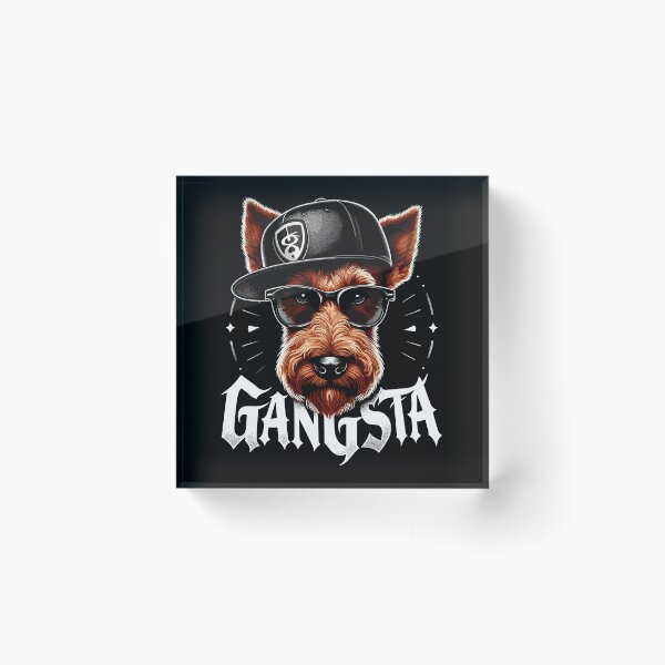 Item preview, Irish Terrier Gangsta Gangster Dog Gift designed and sold by Pineapple-Tree.