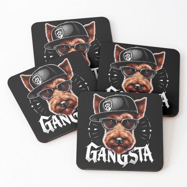 Item preview, Irish Terrier Gangsta Gangster Dog Gift designed and sold by Pineapple-Tree.