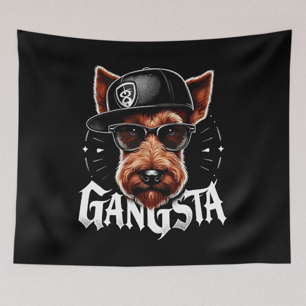 Item preview, Irish Terrier Gangsta Gangster Dog Gift designed and sold by Pineapple-Tree.