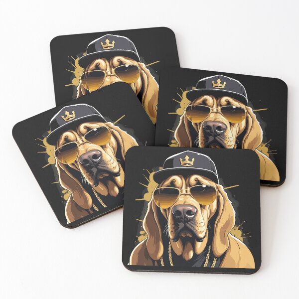 Item preview, Bloodhound Gangsta Gangster Dog Gift designed and sold by Pineapple-Tree.