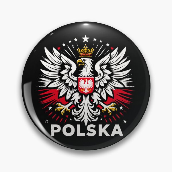 Item preview, Poland Polska Polish coat of arms eagle flag gift designed and sold by Pineapple-Tree.