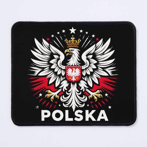 Item preview, Poland Polska Polish coat of arms eagle flag gift designed and sold by Pineapple-Tree.