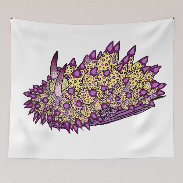 Item preview, Polka Dot Purple and Yellow Nudibranch designed and sold by ArtbyDLP.