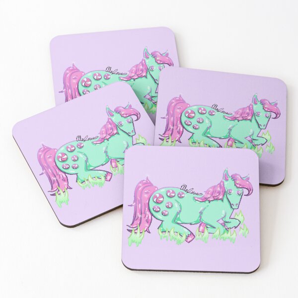 Item preview, Pretty Sparkle Minty Horse (Coloured Background) designed and sold by HedgieDoll.