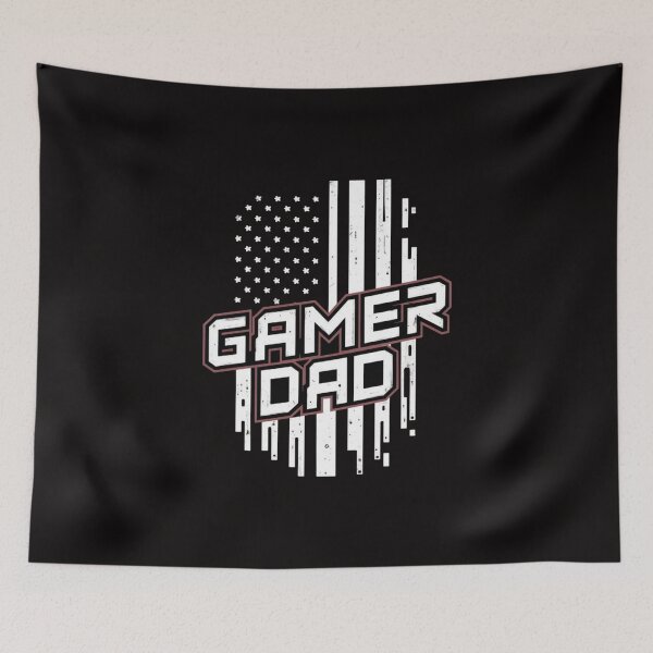 Item preview, Gamer Dad Patriotic T-Shirt - Unleash Your Inner Gaming Hero designed and sold by HOMEDESIGNPRINT.