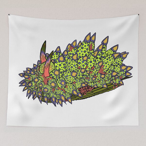 Item preview, Polka Dot Indigo and Green Nudibranch designed and sold by ArtbyDLP.