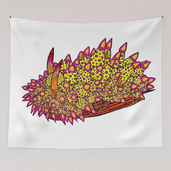 Item preview, Polka Dot Barbie Pink, Orange, and Yellow Nudibranch designed and sold by ArtbyDLP.