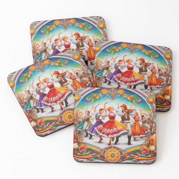 Item preview, Folk Dance Fiesta - Vibrant Traditional Celebration Art designed and sold by FarBeyound.