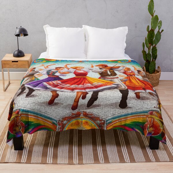 Item preview, Folk Dance Fiesta - Vibrant Traditional Celebration Art designed and sold by FarBeyound.