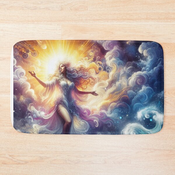 Item preview, Sea Goddess Shines Among the Waves - Ocean Art Print designed and sold by lloreleya.