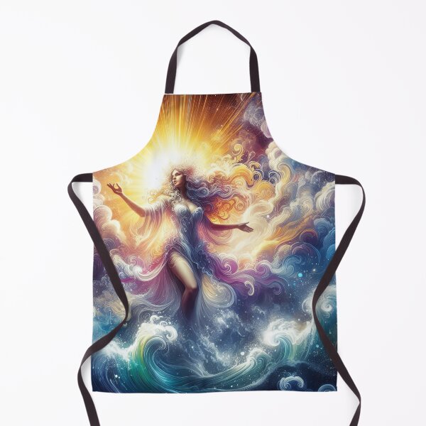 Item preview, Sea Goddess Shines Among the Waves - Ocean Art Print designed and sold by lloreleya.