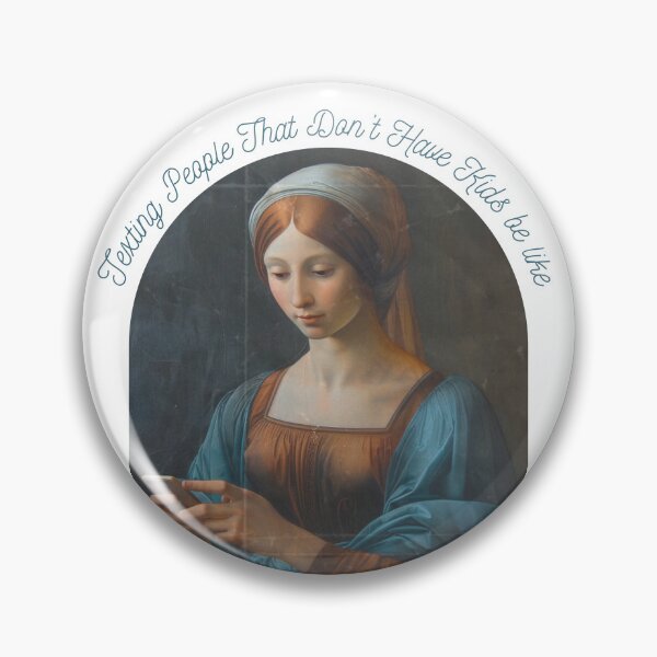 Item preview, Renaissance Girl Texting designed and sold by HippieShackAL.