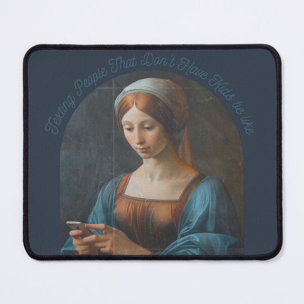 Item preview, Renaissance Girl Texting designed and sold by HippieShackAL.