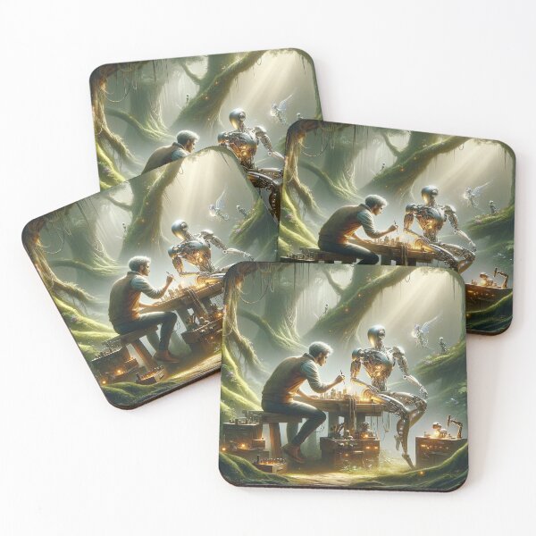 Item preview, The Artificer's Enchantment: Harmony of Man and Machine designed and sold by FantasyVillaArt.