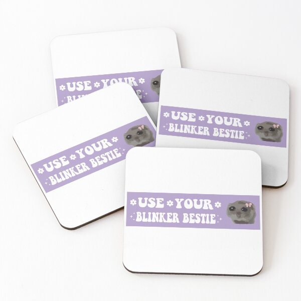 Item preview, Use Your Blinker Bestie sad hamster bumper designed and sold by fanky-bumper.