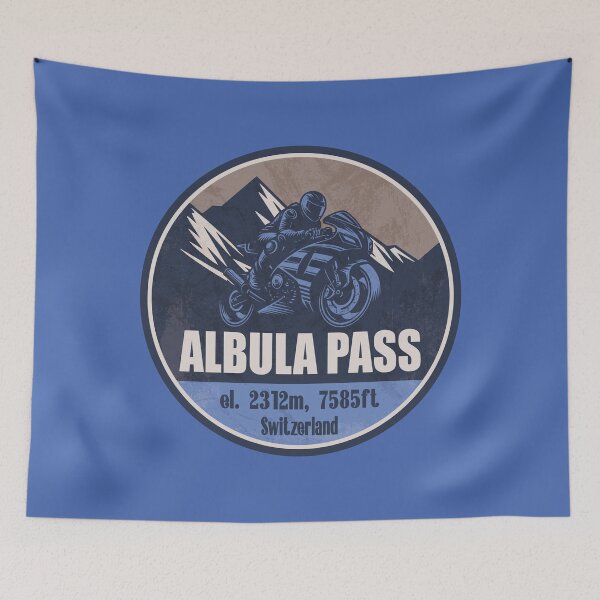 Item preview, Albula Pass Switzerland Motorcycling Mountain Design designed and sold by CynthiaGraphics.