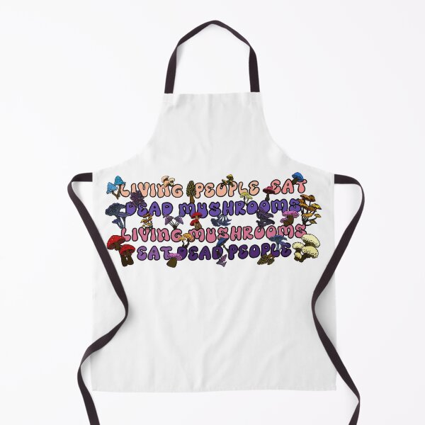 Item preview, Funny Mushroom Thoughts Peach and Purple Text designed and sold by ArtbyDLP.