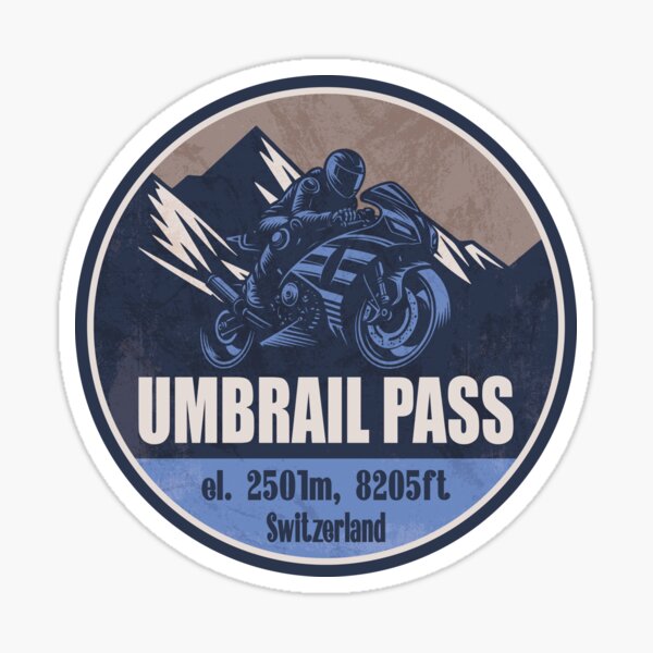 Item preview, Umbrail Pass Switzerland Motorcycling Mountain Design designed and sold by CynthiaGraphics.