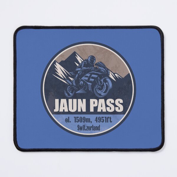 Item preview, Jaun Pass Switzerland Motorcycling Mountain Design designed and sold by CynthiaGraphics.
